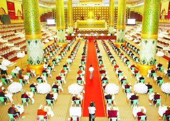 ၇၇ ကြိမ်မြောက် တိပိဋကဓရ တိပိဋကကောဝိဒရွေးချယ်ရေးစာမေးပွဲ(သဘောရေးဖြေ)ပွဲ၌ သံဃာစုစုပေါင်း ၁၆၇ ပါး ဝင်ရောက်ဖြေဆို
