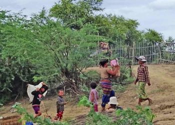 မင်းဘူး၌ မြစ်ရေတက်၍ လူ ၃၀၀ ကျော် ပြောင်းရွှေ့ထားရ