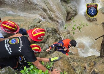 ရေတံခွန်တောင်မှ ပြုတ်ကျပျောက်ဆုံးသူနှစ်ဦးလုံး ရှာဖွေတွေ့ရှိ